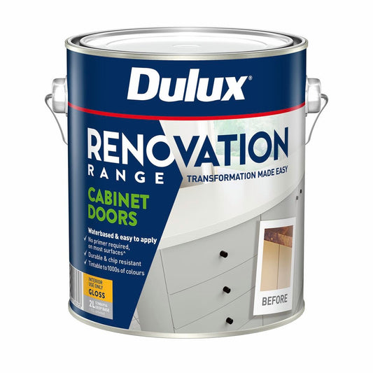 Dulux 2L Deep Gloss Cabinet Doors - Water-Based Interior Coating - 2.4kg