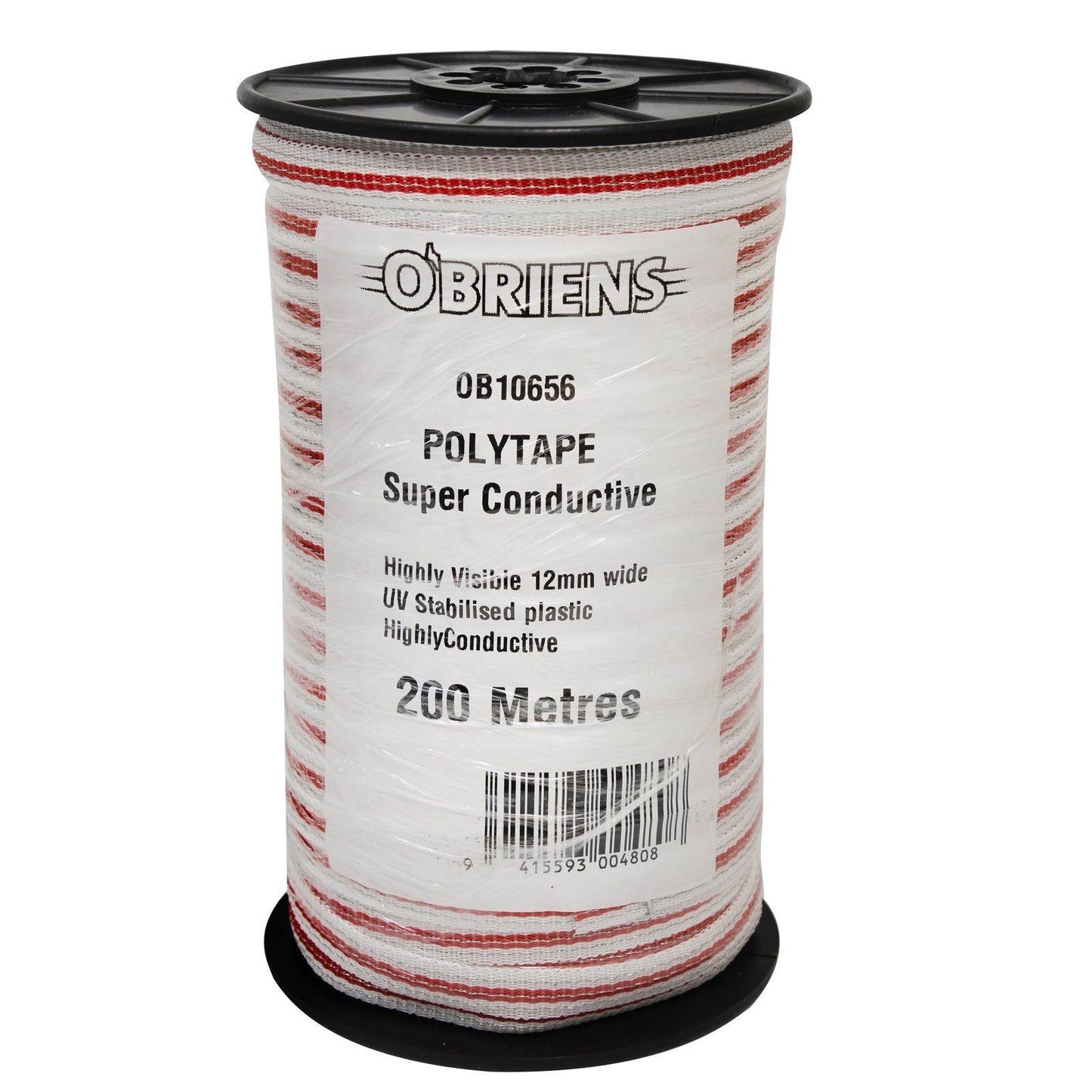 O'Briens Electric Fencing Polytape - 200m - 12mm
