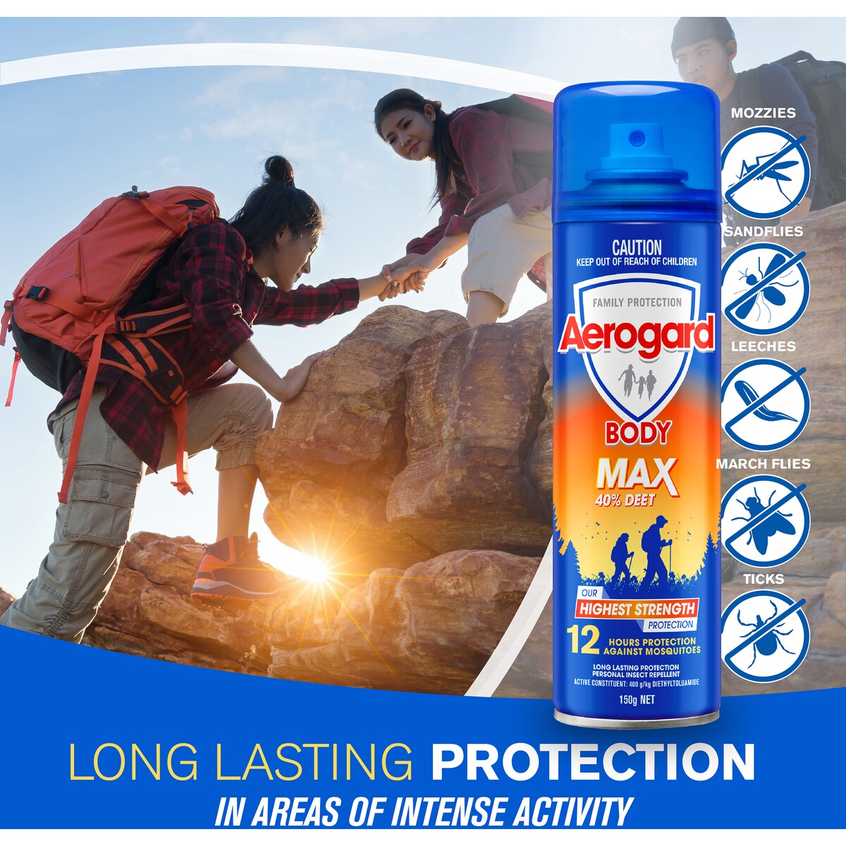 Aerogard 40% Deet Insect Repellent Spray 150g