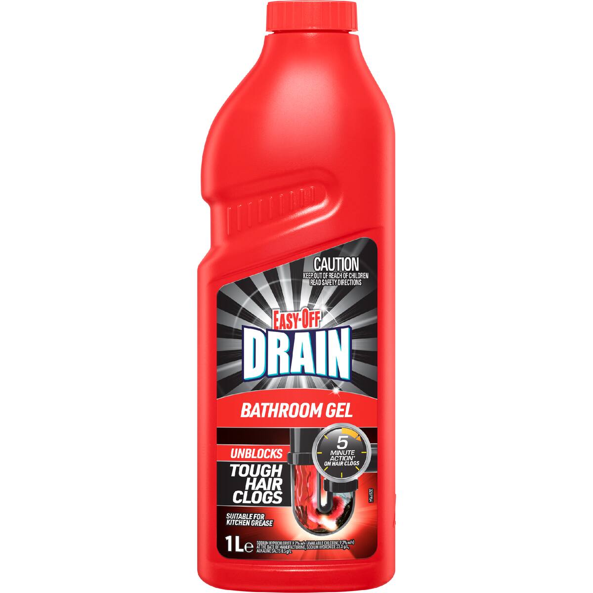 Easy-off Bam Drain Turbo Gel Cleaner 1l