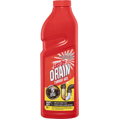 Easy Off Bam Drain Turbo Gel Cleaner 1l