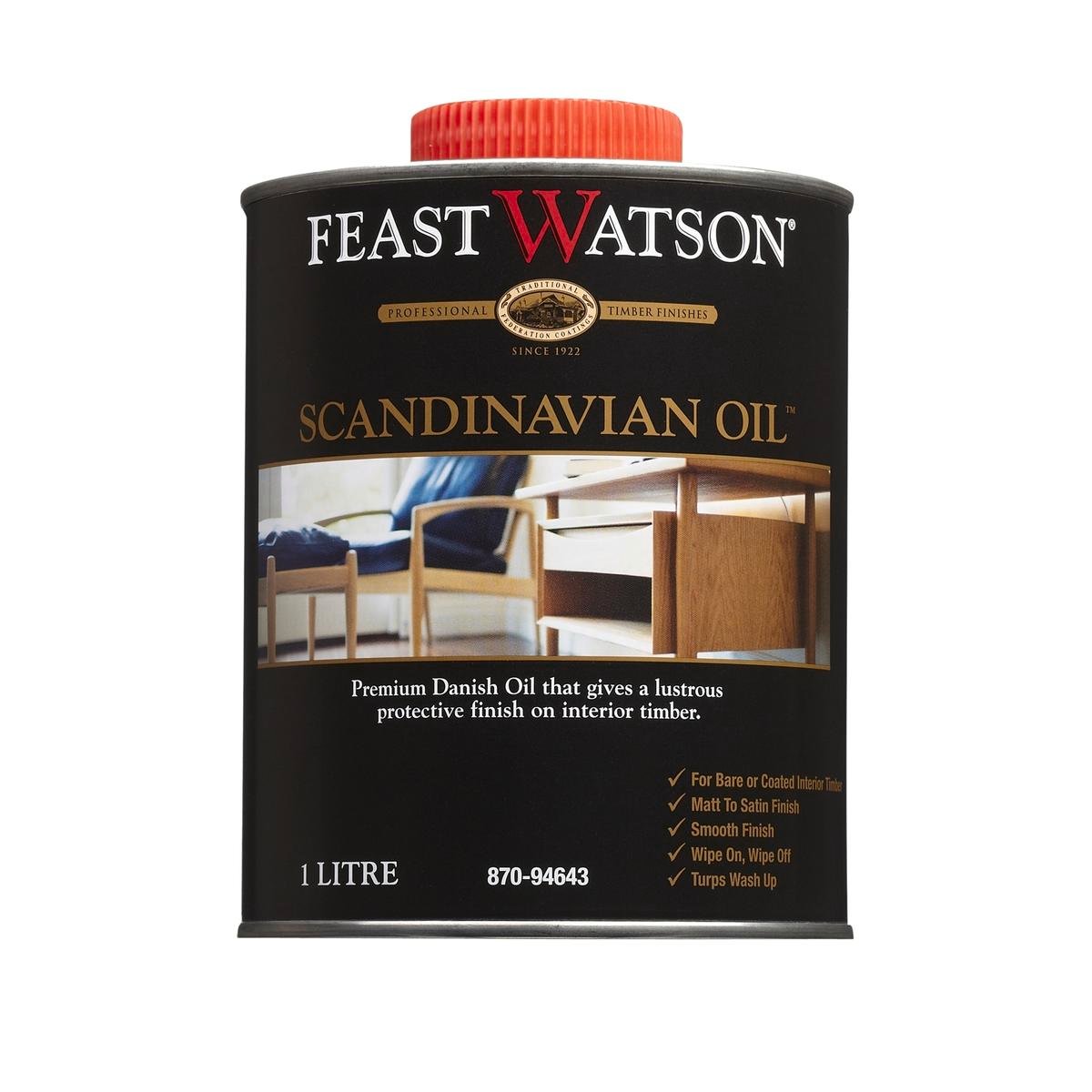 Feast Watson Scandinavian Oil - 1L - Oil Based - Satin Finish