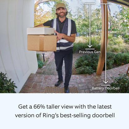 Ring Satin Nickel Battery Video Doorbell