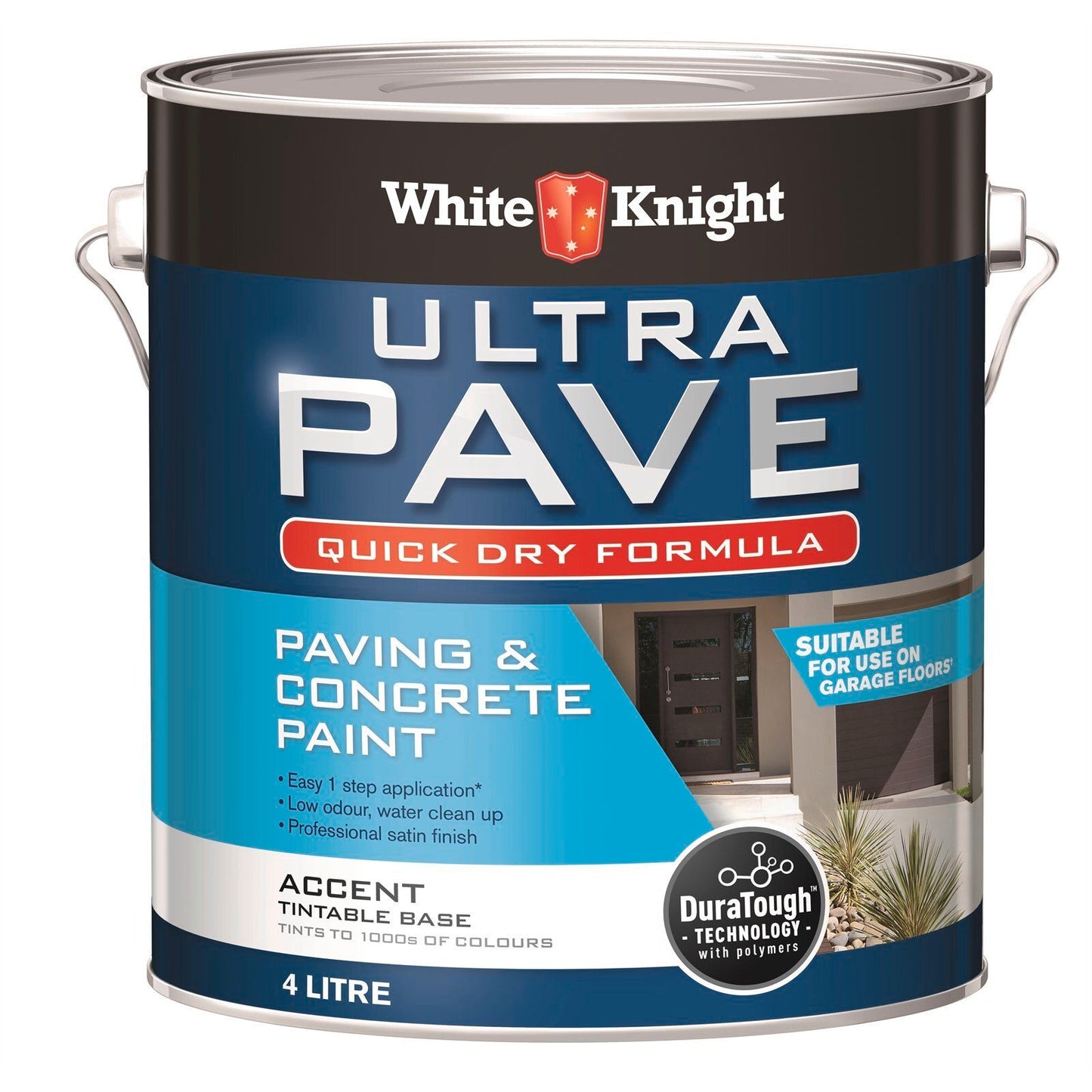 White Knight Quick Dry Paving Paint - 4L - Satin