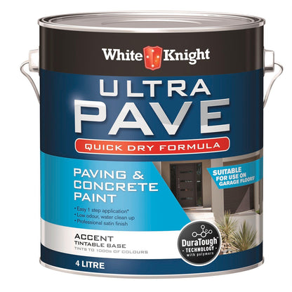 White Knight Quick Dry Paving Paint - 4L - Satin