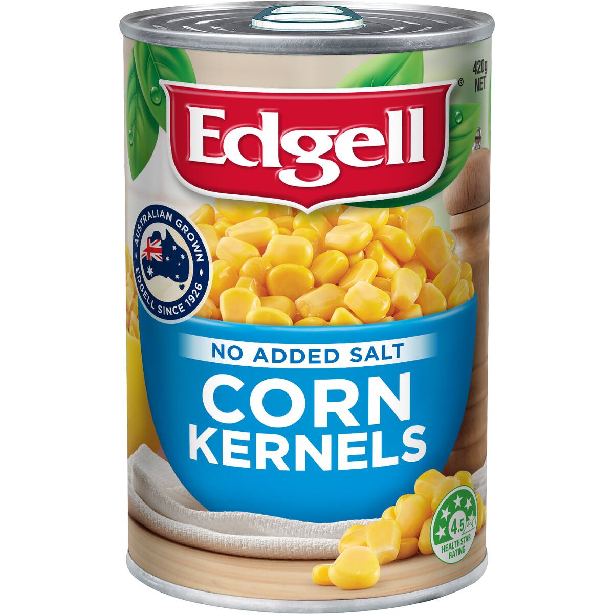 Edgell Sweet Corn Kernels No Added Salt 420g
