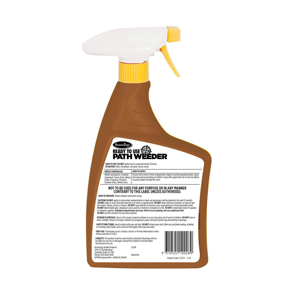 Brunnings Path Weeder Value Pack - 1L