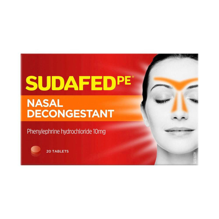 Sudafed Pe Non Drowsy Nasal Decongestant Tablets - 20 pack