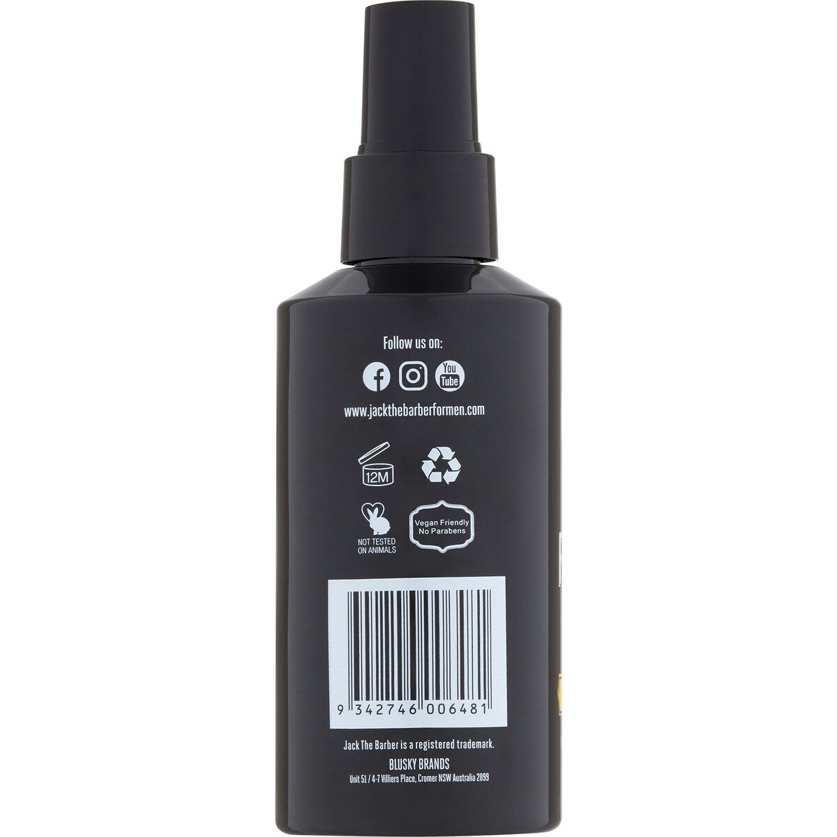 Jack The Barber Finishing Spray Strong Hold 150ml