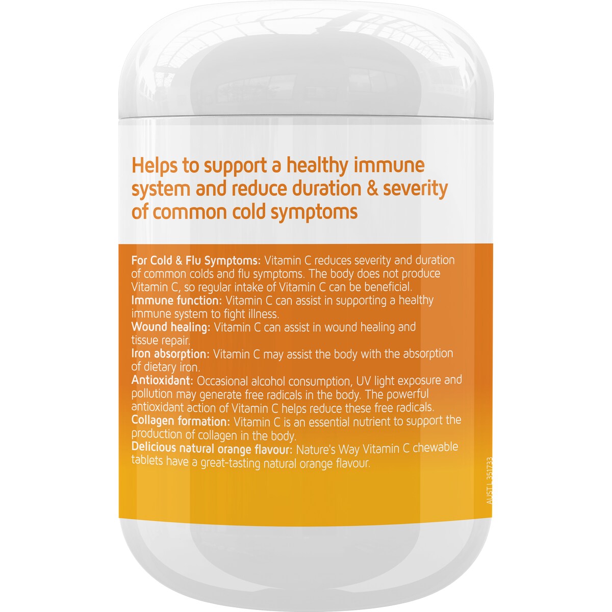 Nature's Way Vitamin C 500mg Chewable Tablets 320 pack