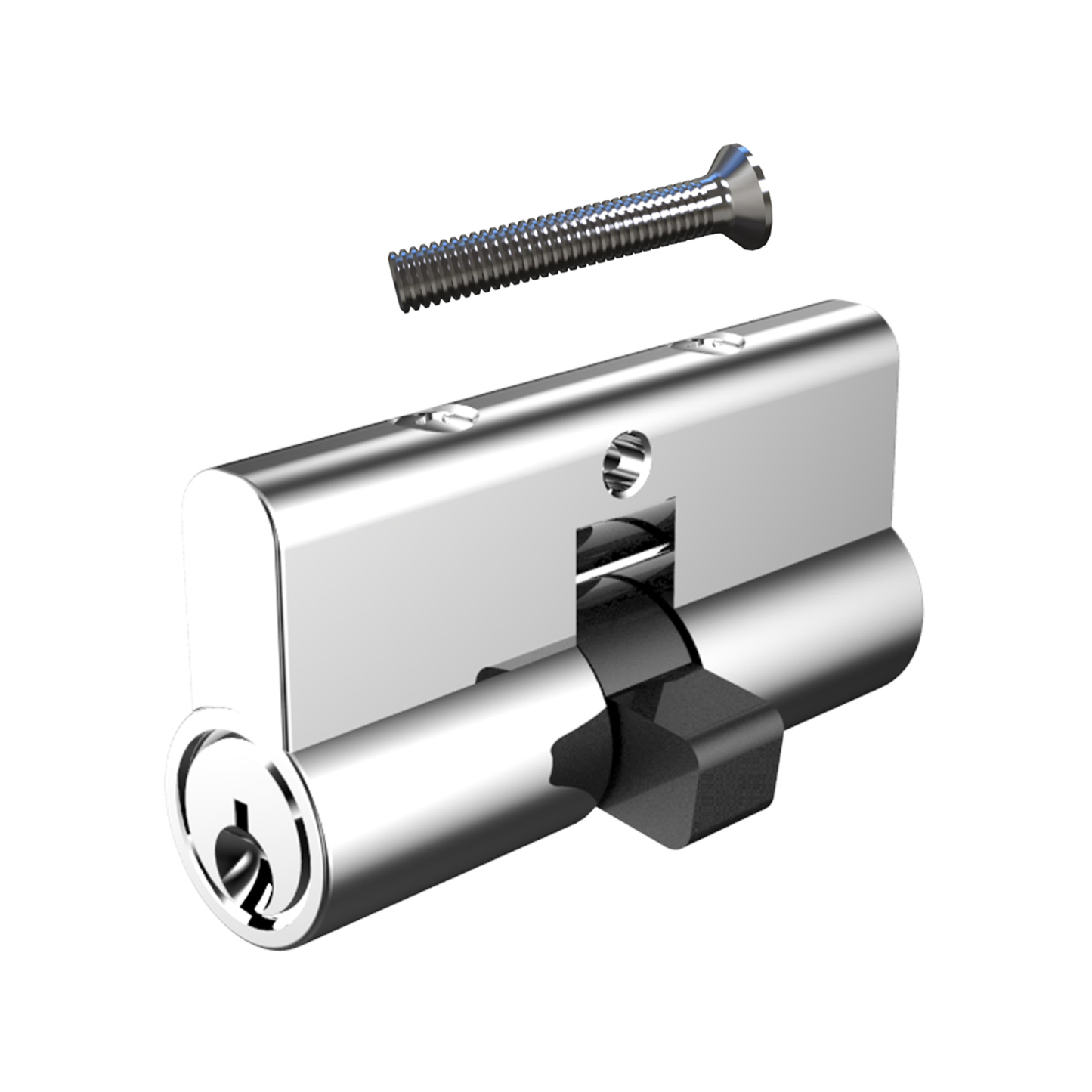 Rolltrak Cylinder Lock - 60mm - Chrome