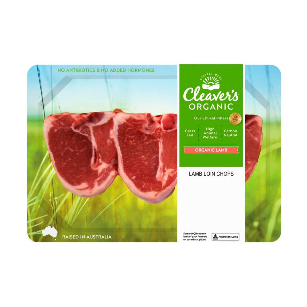 Cleavers Organic Lamb Loin Chop - approx. 350g