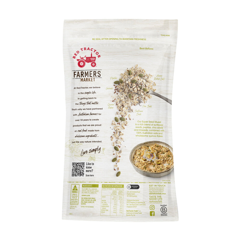 Red Tractor Farmers Market Super Seed Muesli - 700g