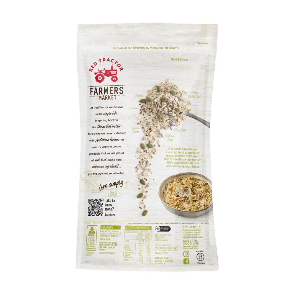 Red Tractor Farmers Market Super Seed Muesli - 700g