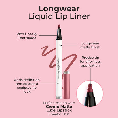 Mcobeauty Longwear Liquid Lip Liner Cheeky Chat Each