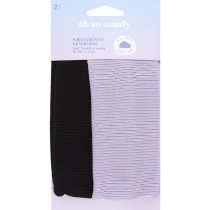 Oh So Comfy Wide Stretchy Headbands 2 pack