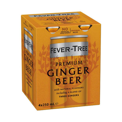 Fever-Tree Premium Ginger Beer 4x250ml - 1L