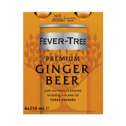 Fever-Tree Premium Ginger Beer 4x250ml - 1L