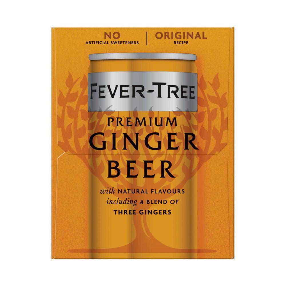 Fever-Tree Premium Ginger Beer 4x250ml - 1L