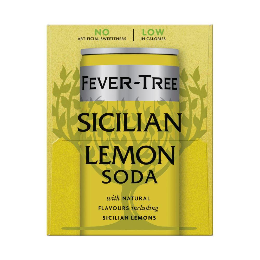 Fever-Tree Sicilian Lemon Soda 4x250ml - 4 Pack