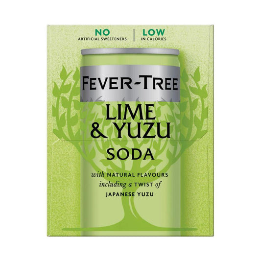 Fever-Tree Lime & Yuzu Soda 4x250ml - 4 Pack
