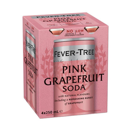Fever-Tree Pink Grapefruit Soda 4x250ml - 1L