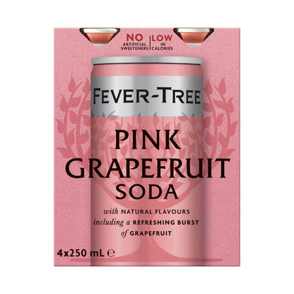 Fever-Tree Pink Grapefruit Soda 4x250ml - 1L