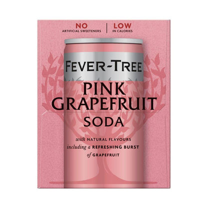 Fever-Tree Pink Grapefruit Soda 4x250ml - 1L