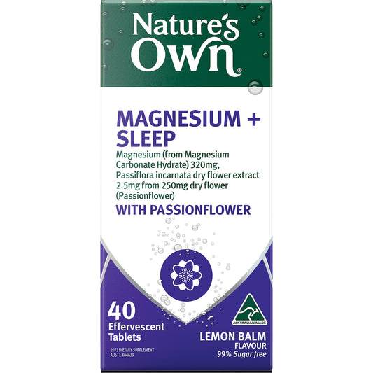 Nature's Own Magnesium & Sleep Effervescent Tablets 40 Pack