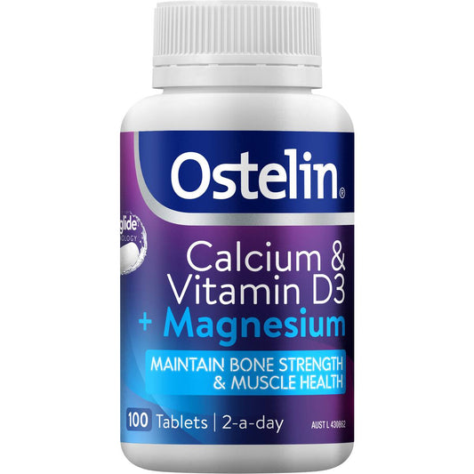 Ostelin Calcium & Vitamin D3 + Magnesium Tablets 100 Pack