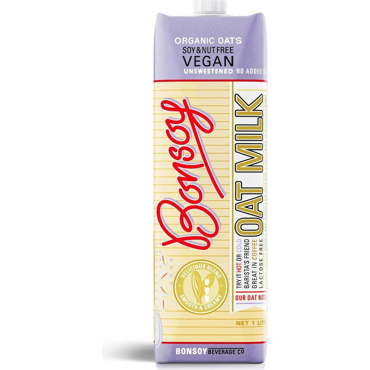 Bonsoy Unsweetened Oat Milk 1l