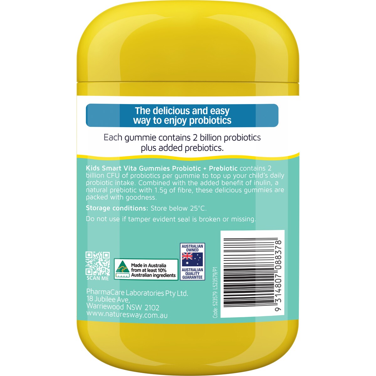 Nature's Way Kids Smart Vita Gummies Probiotic & Prebiotic 90 pack