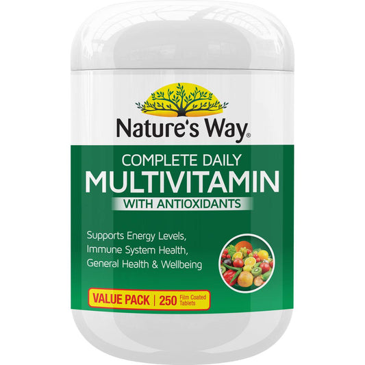 Nature's Way Daily Multivitamin With Antioxidants Coated Tablets 250 Pack