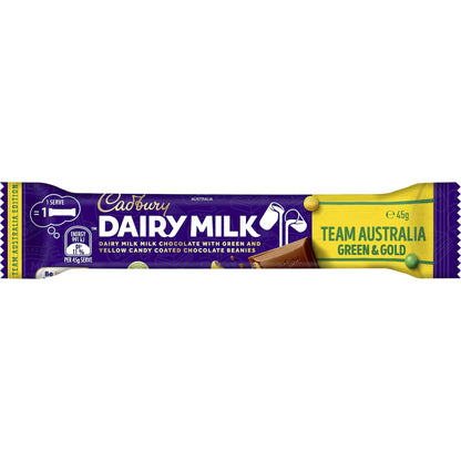 Cadbury Dairy Milk Team Australia Green & Gold Chocolate Bar 45g