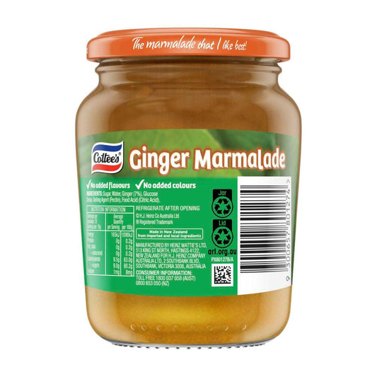 Cottees Ginger Marmalade - 375g