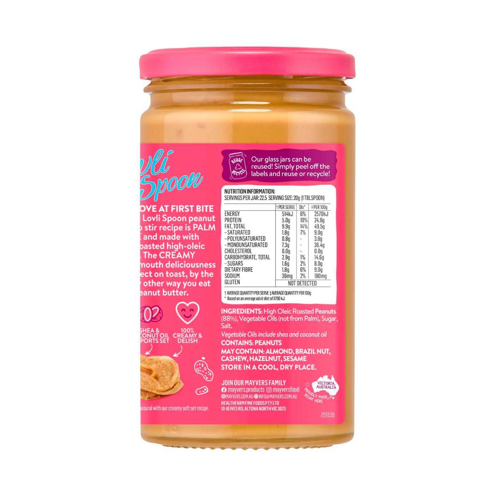 Mayver's Lovli Spoon Crunchy Peanut Butter - 450g