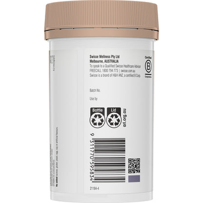 Swisse Ultiboost Magnesium, Calcium + d3 Tablets For Bone Health 120 Pack