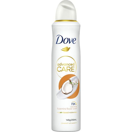 Dove Women Advanced 72hr Deodorant Aerosol Coconut 250ml