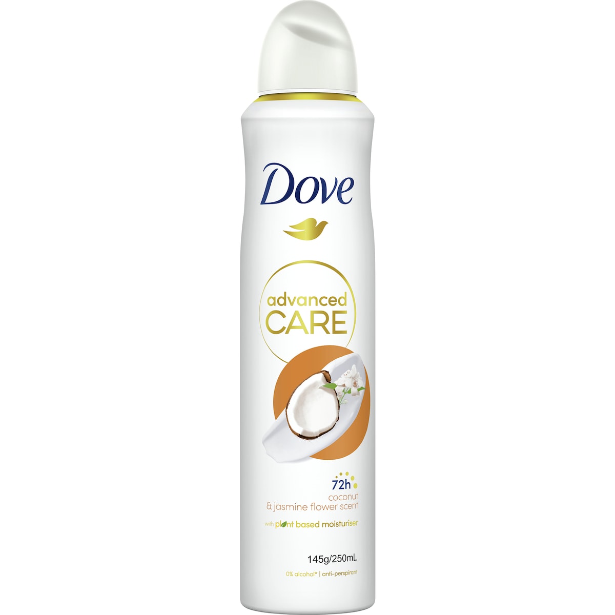 Dove Advanced Care Deodorant Coconut & Jasmine Flower 72h 250 Ml