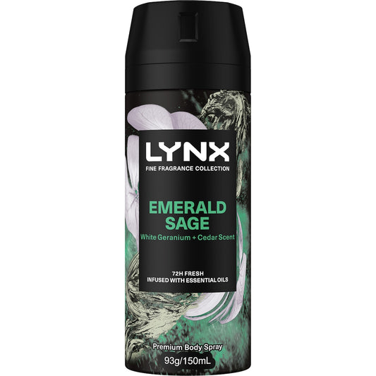 Lynx Premium Body Spray Emerald Sage 150ml