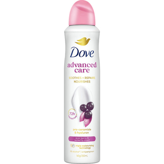 Dove Women Advanced 72hr Deodorant Aerosol Berry 250ml