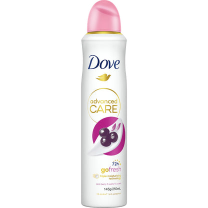 Dove Women Advanced 72hr Deodorant Aerosol Berry 250ml