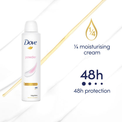 Dove Antiperspirant Deodorant Powder 48h 250 Ml