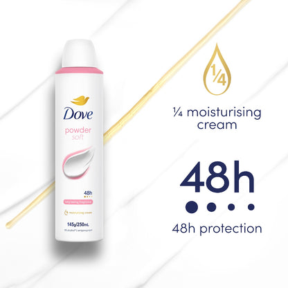 Dove Antiperspirant Deodorant Powder 48h 250ml