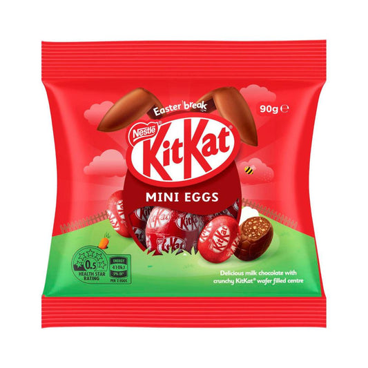 Nestle Kit Kat Milk Chocolate Mini Easter Eggs Bag - 90g