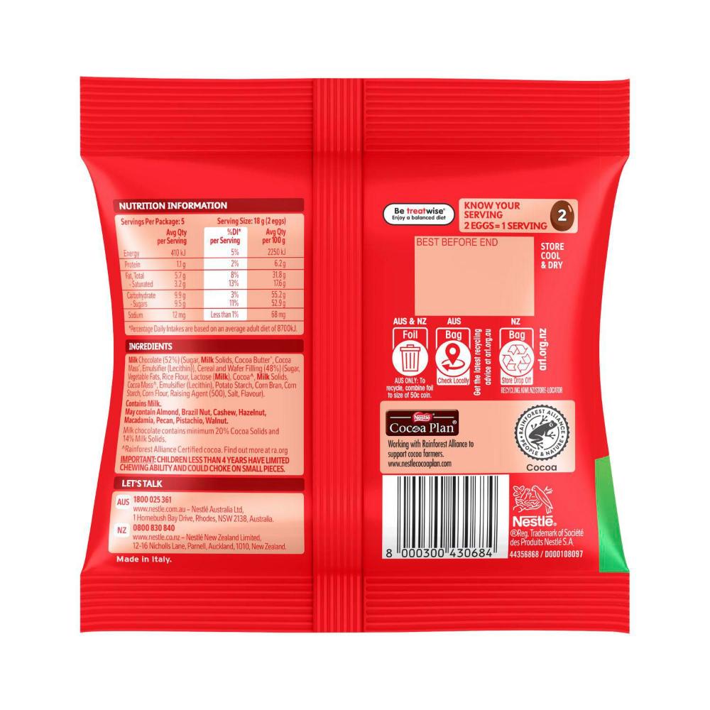 Nestle Kit Kat Milk Chocolate Mini Easter Eggs Bag - 90g