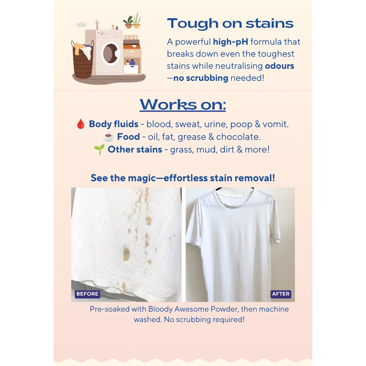 Bloody Awesome Laundry Stain & Odour Remover 500g
