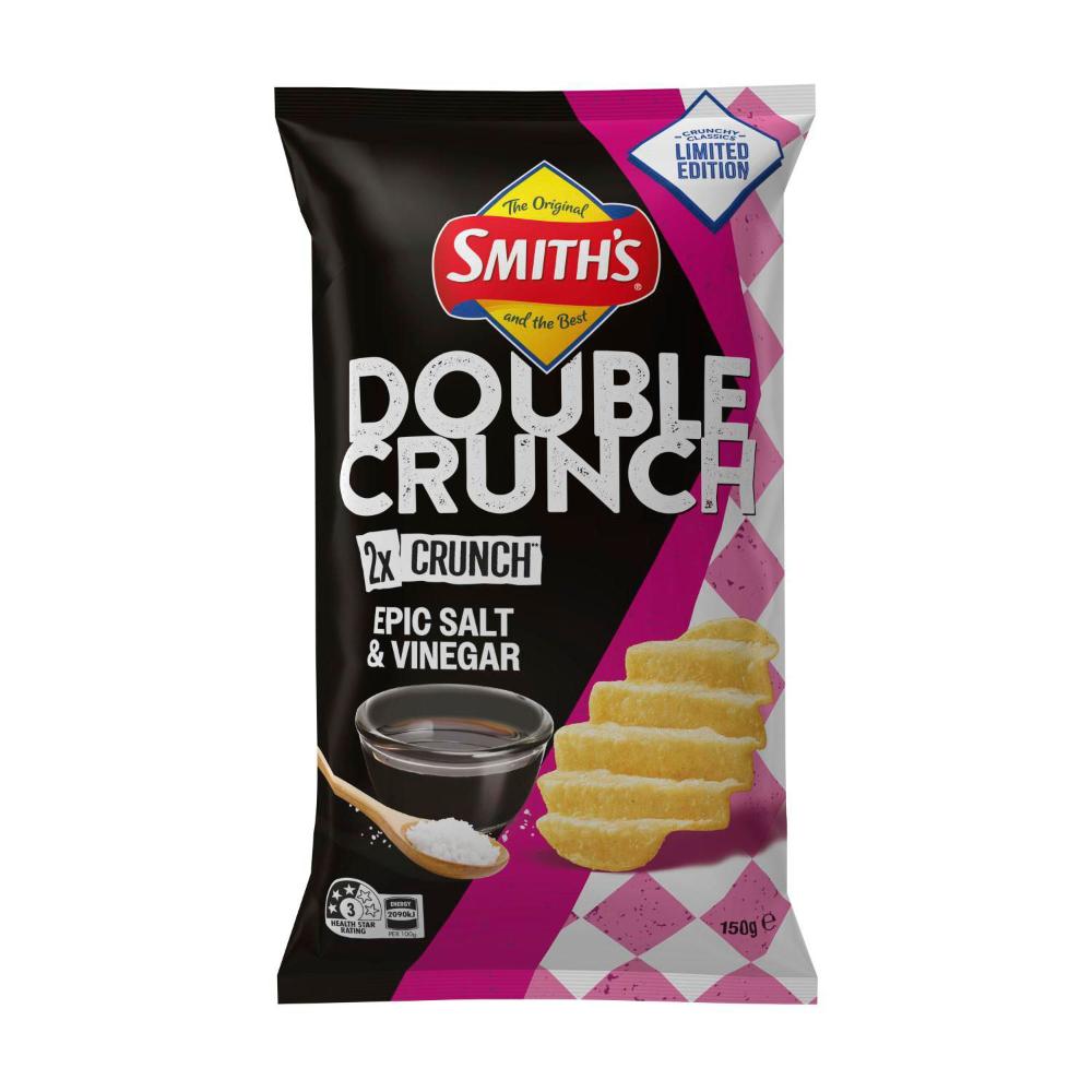 Smiths Double Crunch Epic Salt & Vinegar - 150g
