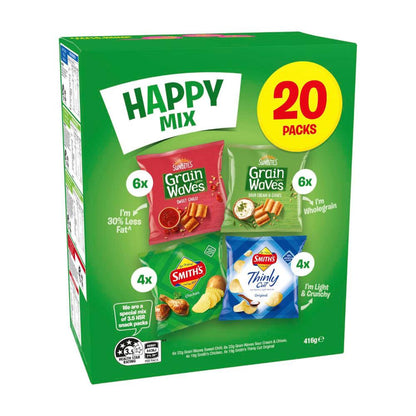Smith's Variety Happy Snack Mix Lunchbox Multipack 20 Pack - 416g