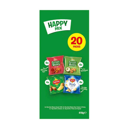 Smith's Variety Happy Snack Mix Lunchbox Multipack 20 Pack - 416g